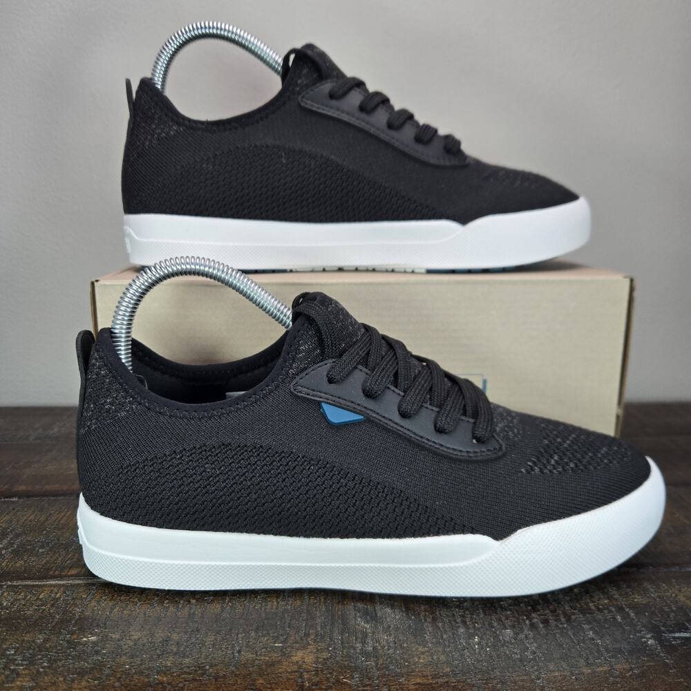 Vessi Weekend 1.5 Sneaker Womens Size 8 Waterproof Shoes Asphalt Black White